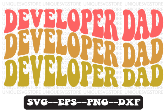 Developer Dad Quote Retro Svg Design Review