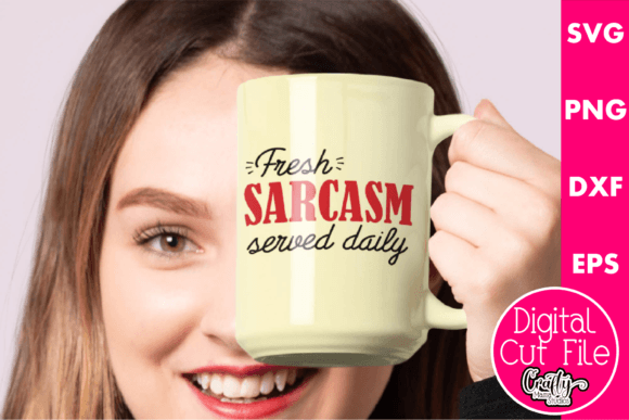 Fresh Sarcasm Served Daily: A Bold Embroidery Design for the Right Projects