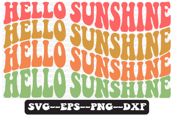 Hello Sunshine Quote Retro SVG Design Review